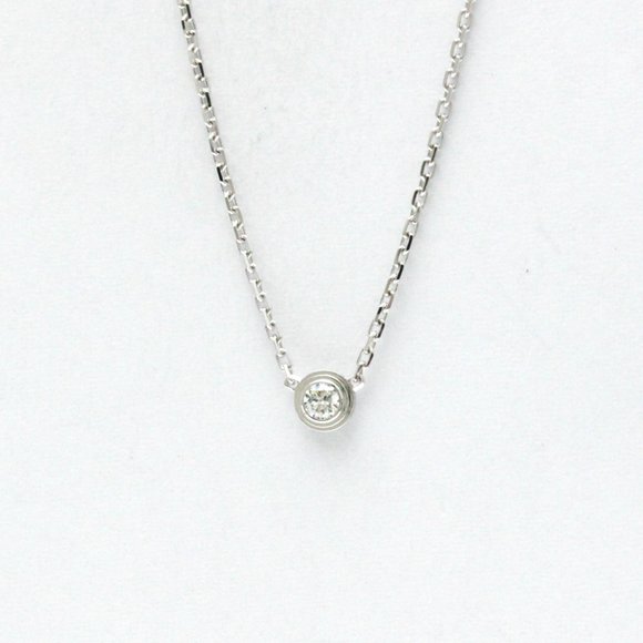 CARTIER 18k White Gold Diamond Necklace - Picture 1 of 11